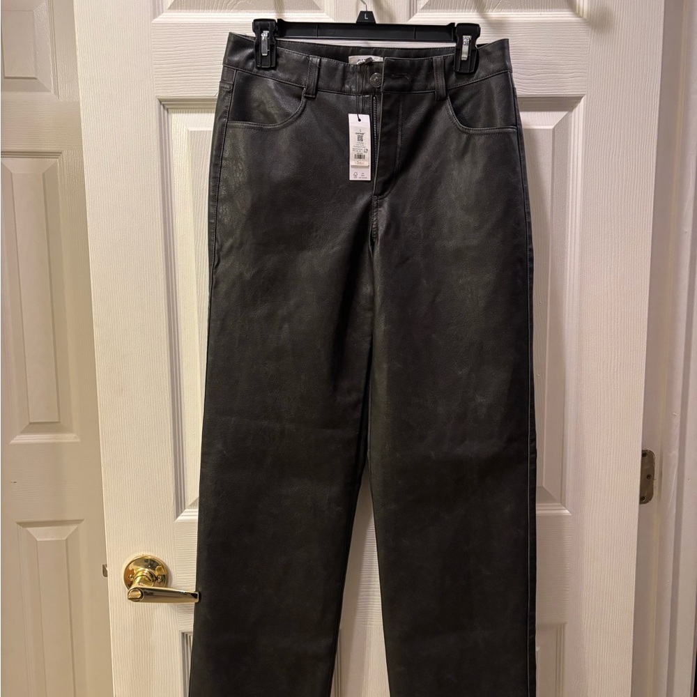 Garage Women/Teen Pantalon straight  faux leather Straight Leg Pants